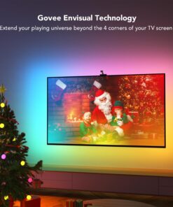Govee Envisual TV LED Backlight with Camera, RGBIC Wi-Fi TV Backlights for 55-65 inch TVs, Works with Alexa & Google Assistant, App Control, Music Sync Lights, H6199 17 71GX9ZK6k0L