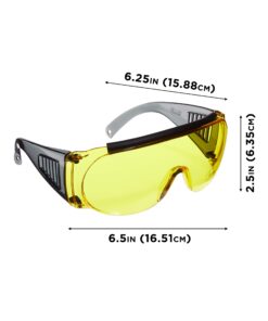 Alternative view of Allen Company - Ballistic Eye Protection for Men and Women - Shooting Accessories That Work with Prescription Glasses Yellow
