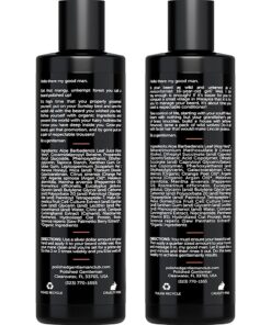 Polished Gentleman Beard Shampoo and Conditioner Set - Refreshing Beard Moisturizer & Mustache Softener - Beard Thickener with Tea Tree & Growth Oil - Paraben-Free & Sulfate-Free - Made by USA (4Oz) 4 Fl Oz (Pack of 2) 25 71GXz4oE5SS