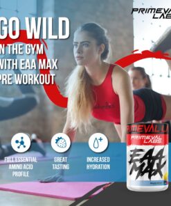 Primeval Labs EAA Max, BCAA Perfect Amino Acid Powder - Pre or Post Workout Muscle Recovery - BCAAs, EAAs, Electrolytes, Supports Hydration & Performance, Keto Friendly (Smashberry) Smashberry 9 71GYLdNeRCL
