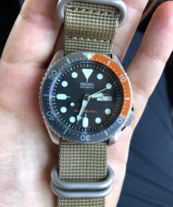 SEIKO Men's Automatic Analogue Watch with Rubber Strap SKX007K 77 71GYM0Ni0WL