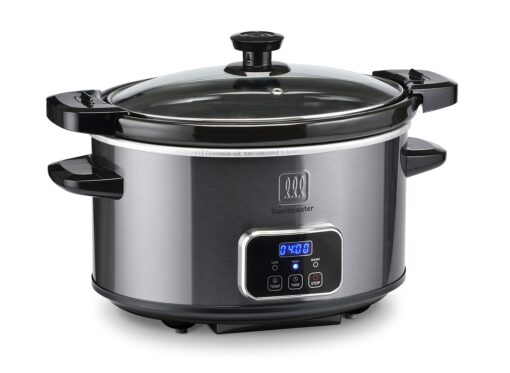 Toastmaster 4-Quart Digital Slow Cooker with Locking Lid (Graphite) Graphite