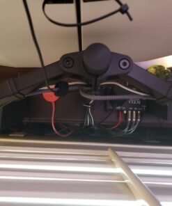 WALI Dual LCD Monitor Fully Adjustable Desk Mount Stand Fits Two Screens up to 27 inch, 22 lbs. Weight Capacity per Arm (M002), Black 53 71GZroj1YjL