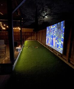 Elite Screens Yard Master 2, 135-INCH Outdoor Projector Screen with Stand 16:9, 8K 4K Ultra HD Fast Fold Portable Movie Screen Foldable Easy Snap On Cinema Theater, OMS135H2 16:9 Aspect Ratio Front Projection 45 71Ga0rq716L