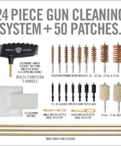 Real Avid Gun Boss Pro Universal - Cleaning Kit For All Guns 12 and 20 gauge shotguns, 45, 40, 357, 38, 380, 9MM, 30, 308, 7.62, 270, 7MM, 243, 260, 6.5MM, 223, 556 Model:AVGBPRO-U 16 71GaU5R8a6L