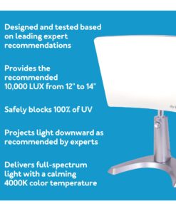 Carex Day-Light Classic Plus Bright Light Therapy Lamp - 10,000 LUX Light Therapy Lamp At 12 Inches, Sunlight Lamp, Daylight Lamp, Therapy Light For Low Energy Levels 22 71Gac3Ble9L
