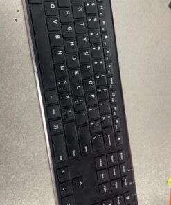 Arteck 2.4G Wireless Keyboard Stainless Steel Ultra Slim Full Size Keyboard with Numeric Keypad for Computer/Desktop/PC/Laptop/Surface/Smart TV and Windows 10/8/ 7 Built in Rechargeable Battery 38 71Gan6wQeL