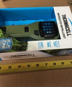 Thermacell Mosquito Portable Repeller; Includes 12-Hour Refill; 15 Foot Zone of Protection; Highly Effective Mosquito Repellent; Bug Spray Alternative; Scent Free Olive Green Mr300 37 71Gb202qqEL