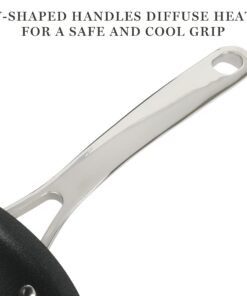 Martha Stewart Bosworth 10 Piece Hard Anodized Nonstick Aluminum Cookware Set - Black 20 71GbKJoNLDL