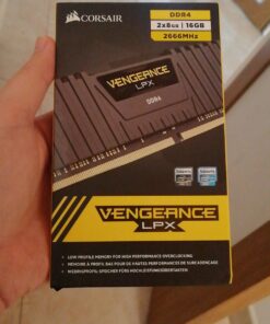 Corsair Vengeance LPX 16GB (2x8GB) DDR4 DRAM 2666MHz (PC4-21300) C16 Memory Kit - Black 16GB Kit (2x8GB) 35 71GbQYvtz6L