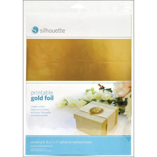 Silhouette Printable Gold Foil 8.5x11 Inches