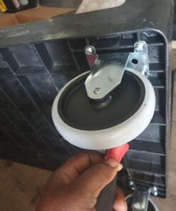 Rubbermaid Commercial Products 2-Shelf Utility/Service Cart, Medium, Lipped Shelves, Ergonomic Handle, 500 Lbs Capacity, for Warehouse/Garage/Cleaning/Manufacturing (FG452088BlA) Black 67 71GbumO3vFL