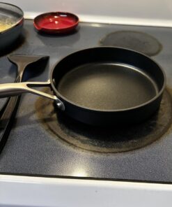 Wodillo Pots and Pans set, Nonstick Kitchen Cookware Sets, 5 PCS Induction Cookware Set, Non Stick Cooking Set w/Frying Pans & Saucepans,Dishwasher Safe, Oven Safe to 420°F 5PCS/Black 42 71GcN5nm0tL