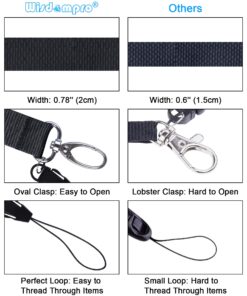 Wisdompro Office Lanyard Premium Polyster Neck Lanyard with J-Hook & Detachable Buckle For Phones, Camera, iPod, Key, ID Name Tag Badge Holder And Other Portable Staff - Red / Black / Blue, - 3pcs, 23" 3pack(red, Black & Blue) 11 71GdDoBP5WL
