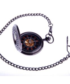 ShoppeWatch Skeleton Mechanical Pocket Watch Wind Up with Chain Mens Steampunk Pocketwatch Reloj de Bolsillo PW33 9 71Gdpq6KqBL
