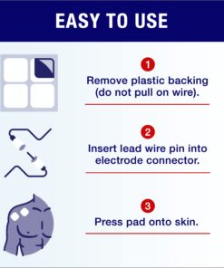 Syrtenty TENS Unit Pads 2"X2" 44 Pcs, 3rd Gen Reusable Latex-Free Replacement Pads Electrode Pads with Upgraded Sticky Electrode Pads Gel and Non-Irritating Design for Muscle Stimulator Electrotherapy 32 71Ge5pzOXxL