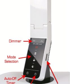 Alternative view of Softech - Natural Light Smart LED Lamp with Dimmable Light-Black (4 Lighting Modes, 5-Level Dimmer, Touch-Sensitive Control Panel, Auto Timer, USB Charging Port 5V/1.5A, Mobile Device Charger) Black