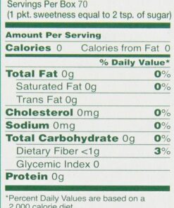 SweetLeaf Natural Stevia Sweetener, 35 Packets (Pack of 4) 13 71GfXL JE2L