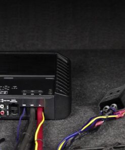 Scosche LOC2SL Line Output Converter Adjustable Amplifier Add On Module for Car Stereo, 2-Channel Signal Sensing Speaker Wire to RCA Adapter with Remote Control Knob, Black 90W 29 71Gfa3j8uEL