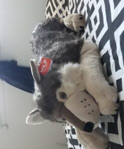 Wild Republic Jumbo Wolf Plush, Giant Stuffed Animal, Plush Toy, Gifts for Kids, 30 Inches Single 55 71Gff4pyEL