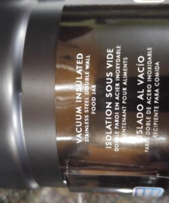 THERMOS Stainless King Vacuum-Insulated Food Jar with Spoon, 16 Ounce, Matte Black 37 71GgmvqkJLL