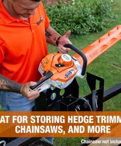 Buyers Products LT15 Mount Multi Rack Organizer Holder for Trucks and Landscape Trailers Storage for Lawn & Yard Hedge Trimmers, Chainsaws, Blowers and More, Black Without Lid 15 71GhFtuERvL