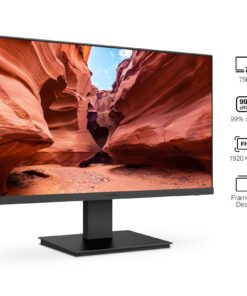 Alternative view of KOORUI 24 Inch Computer Monitor Full HD 1920 x 1080p VA Display 75Hz 3000:1 Contrast Ratio with HDMI, VGA, Frameless, 75 x 75 mm VESA Mountable, Ergonomic Tilt, Black