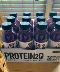 Protein2o 15g Whey Protein Isolate Infused Water, Ready To Drink, Sugar Free, Gluten Free, Lactose Free, Harvest Grape, 16.9 oz Bottle (Pack of 12) 25 71GhgjgpqmL