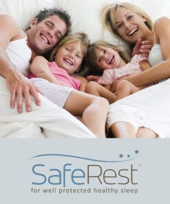 SafeRest Pillow Protector - Pack of 1 - Standard Size Waterproof Pillow Cover - Zippered Pillow Encasement for College Dorm Room, New Home, First Apartment - Cotton Terry, Waterproof, Breathable Standard 1-Pack 14 71GiQSYX0 L