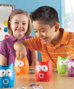 Learning Resources Vowel Owls Sorting Set, Word Recognition, Assorted Colors, Set of 6, Ages 5+ 19 71GiaSAd0zL