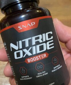 Snap Supplements Nitric Oxide Booster, Performance Formula for Stamina & Endurance, 90 Count 90 Count (Pack of 1) 33 71Gicot9rUL