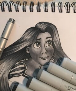 Copic Sketch Alcohol Marker 5 Colors + Multiliner SP Set, Sketching Grays Neutral Gray colors (N0, N2, N4, N6, and N8) and a Black 0.5 pen Marker Set 47 71GjKxHwCLL