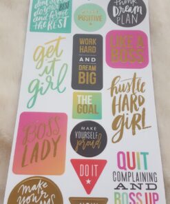 me & my BIG ideas Sticker Value Pack - The Happy Planner Scrapbooking Supplies - Productivity Theme - Multi-Color & Gold Foil - Great for Projects, Scrapbooks & Albums - 30 Sheets, 985 Stickers Total 56 71Gju6wkmQL