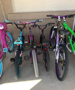 Hromee Bike Floor Parking 1-6 Rack Adjustable Bicycle Storage Organizer Stand for Garage, Silver 46 71GlS7SJZhL