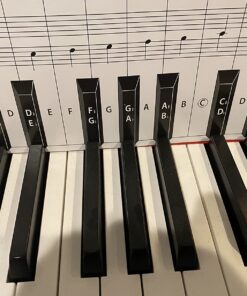 Practice Keyboard & Note Chart for Behind the Piano Keys 25 71Glf59x9L