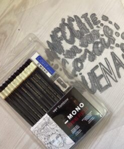 Tombow 51523 MONO Drawing Pencil Set, Assorted Degrees, 12-Pack. Professional Quality Graphite Pencil Set with Eraser and Sharpener 49 71GlpC2YJaL
