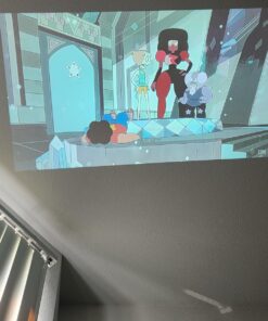 AuKing Projector, 2023 Upgraded Mini Projector, Full HD 1080P Home Theater Video Projector, Compatible with HDMI/USB/VGA/AV/Smartphone/TV Box/Laptop A- 9500 L 25 71Gm956sDSL