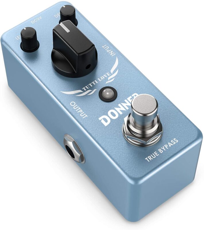 Catalog 3 Donner Chorus Pedal, Tutti Love Analog Chorus Effect Classic Warm Chorus for Electric Guitar True Bypass Blue Chorus