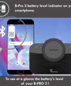 VeoPulse Car Speakerphone B-PRO 2 Hands-Free kit, 6W Hi-Fi Speakers, with Bluetooth Automatic multipoint Cellphone Connection 18 71GmNLIGEL