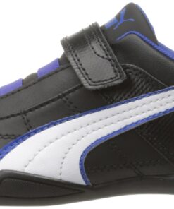 PUMA Tune Cat B 2 V Kids Sneaker , Limestone Gray/Limoges, 9 M US Toddler Infant (0-12 Months) 4 Infant Black/White/Surf the Web 15 71Gmab gf7L