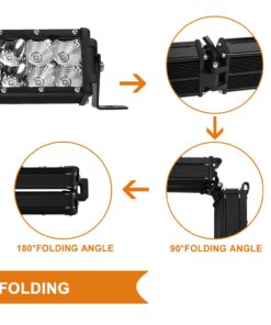 Rigidhorse LED Light Bar Kit 52 Inch 22 Inch Triple Row Flood Spot Beam Combo 32000LM 6500k 4PCS 4 Inch LED Cube Pods IP68 Chip Fog Offroad Work Driving LED Light Bars for Truck SUV ATV 4x4 50+20+4 led light bar kit 18 71Gmb1II5HL