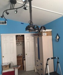 VideoSecu Flat Vaulted Ceiling Projector Mount LCD DLP Bracket with Adjustable Height Rotating Swivel Arm One Piece PJ2B 1C9 40 71GnRdJTlnL