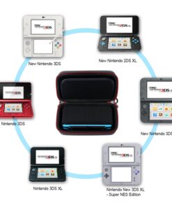 Alternative view of Smatree Carrying Case for New Nintendo 3DS XL/New 2DS XL, Hard Protective Shell Travel Case for Nintendo New 3DS/Nintendo New 3DS XL-Super NES Edition- Black/Red Black Red