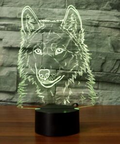 Idee Monto 3D Illusion Lamps Animal Langtou Shape LED Desk Table Night Light 7 Color Touch Lamp Kiddie Kids Children Family Home Office Childrenroom Theme Decoration (Langtou) 16 71GoXfkarEL