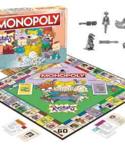 Alternative view of USAOPOLY Monopoly Rugrats Board Game | Based on The Nickelodean Series Rugrats | Officially Licensed Rugrats Merchandise | Themed Classic Monopoly Game