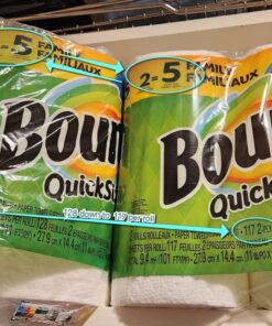 Bounty Quick-Size Paper Towels, White, 12 Family Rolls = 30 Regular Rolls 36 71GpQCQNi6L