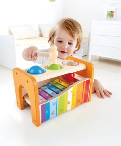 (Yellow) - Hape E0305 Early Melodies Pound and Tap Bench Yellow Mower 21 71GqtMH2 SL