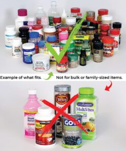 Cabinet Caddy SNAP! Sliding Spice Rack Organizer for Cabinet, Just Pull & Rotate, 3 Snap-In Shelves Adjust for 5 Levels of Storage, Magnetic Modular Design, Non-Skid Base, 8.9”H x 6.1”W x 10.8”D 31 71GrE1AQNjL