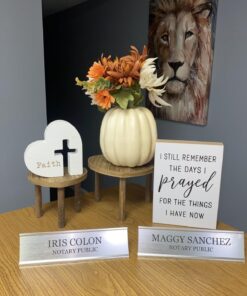 Lasercrafting Personalized Office Name Plate With Optional Wall or Desk Holder - 2x8 - CUSTOMIZE. Choose from a variety of colors and fonts to match your style. Great gift idea. 29 71GrH9B2LL