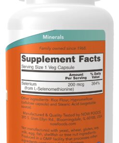 NOW Foods Selenium 200 mcg VCaps, 180 ct 13 71GrHTYiHgL